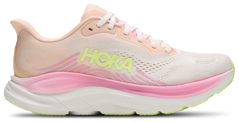 HOKA Clifton 11 - Women's White/Tangerine Glow product view