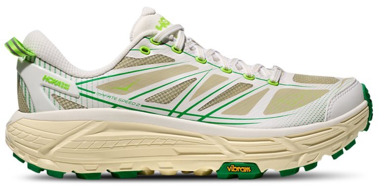 HOKA Mafate Speed 2 - Men's White/Fresh Cut Grass product view