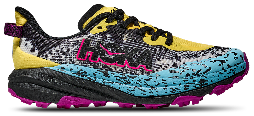 HOKA Speedgoat 6 - Girls' Grade School Electric Lemon/Black product view