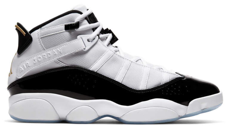 Jordan 6 Rings - Men's Black/Metallic Gold/White product view