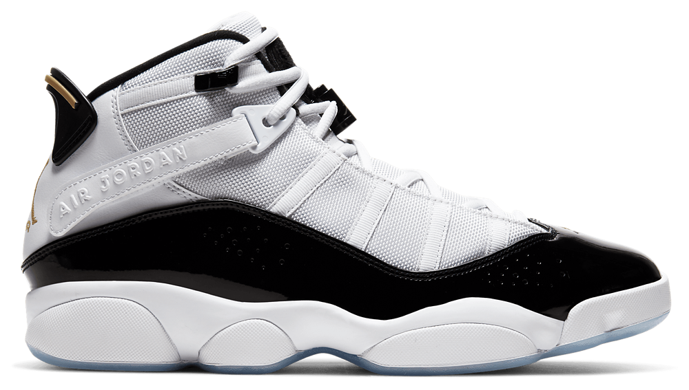 Jordan 6 Rings - Men's Black/Metallic Gold/White product view