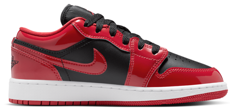 Jordan Air Jordan 1 Low SE - Boys' Grade School Black/White/Varsity Red product view