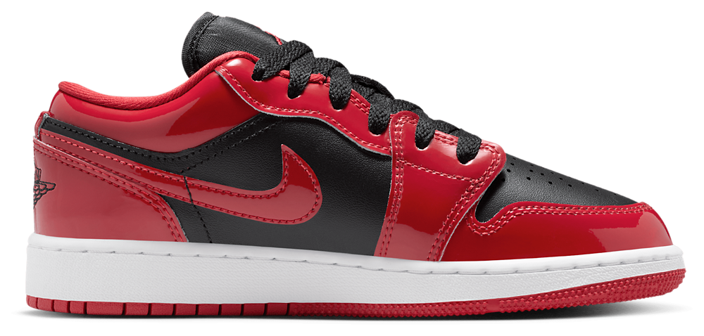 Jordan Air Jordan 1 Low SE - Boys' Grade School Black/White/Varsity Red product view