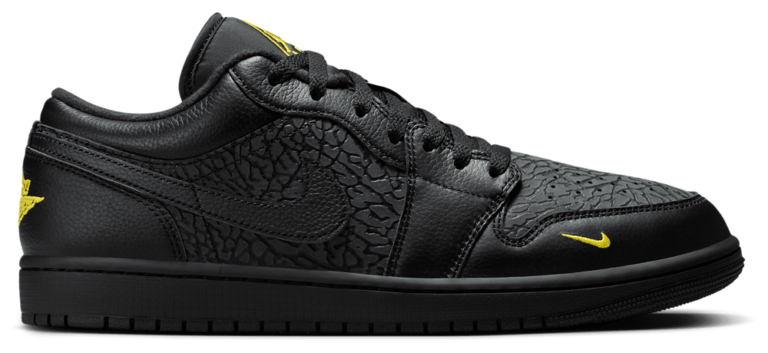 Jordan Air Jordan 1 Low SE - Men's Black/Tour Yellow product view