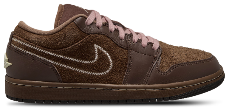Jordan Air Jordan 1 Low SE V2 - Women's Cacao Wow/Pearl White/Rust Pink product view