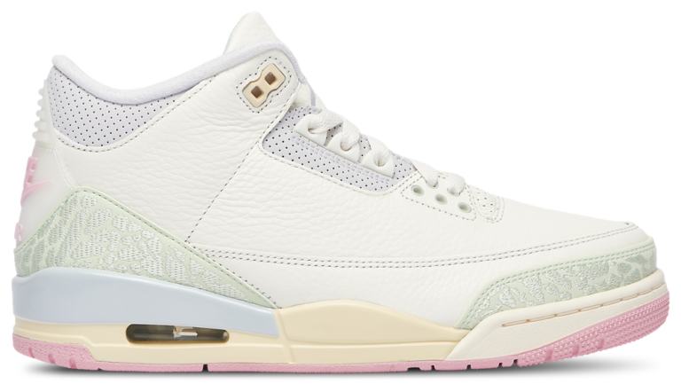 Jordan Air Jordan 3 Retro - Men's Sail/Jade Aura/Yellow product view