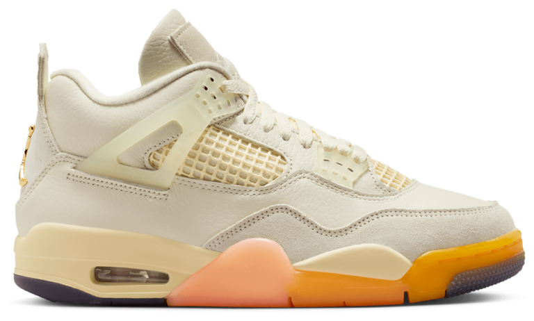 Jordan Air Jordan 4 Retro - Women's Metallic Gold/Muslin/Coconut Milk product view