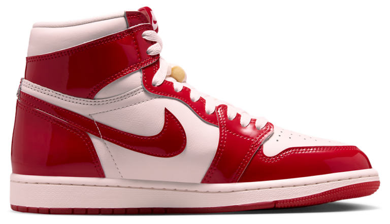 Jordan Air Jordan Retro 1 Hi RMSTD - Women's University Red/Light Soft Pink/Metallic Silver product view