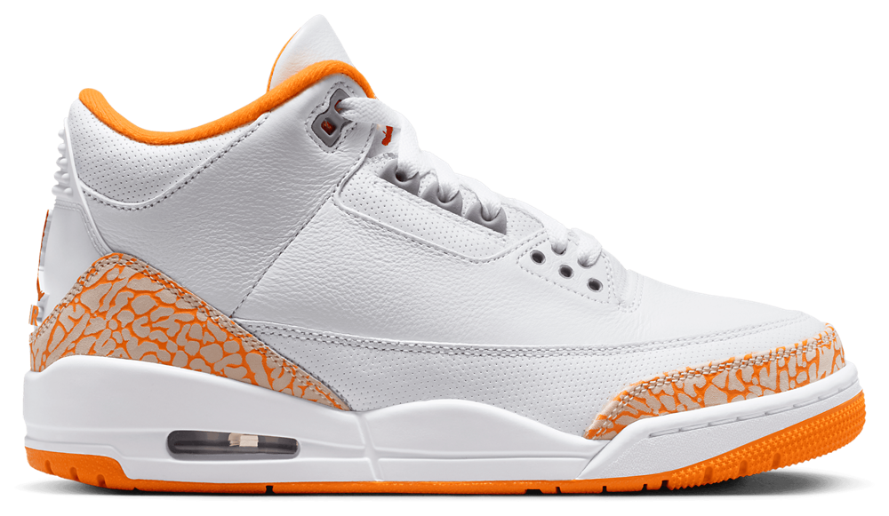 Jordan Air Jordan Retro 3 - Women's White/Orange product view