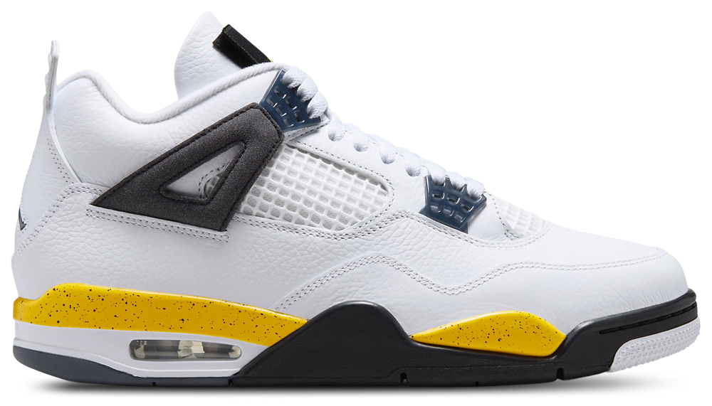 Jordan Air Jordan Retro 4 - Men's White/Yellow product view