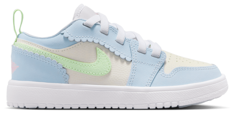 Jordan AJ 1 Low ALT SE Fem - Girls' Preschool Vapor Green/Half Blue/Sail product view
