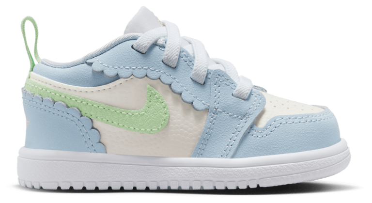 Jordan AJ 1 Low ALT SE Fem - Girls' Toddler Half Blue/Vapor Green/Sail product view