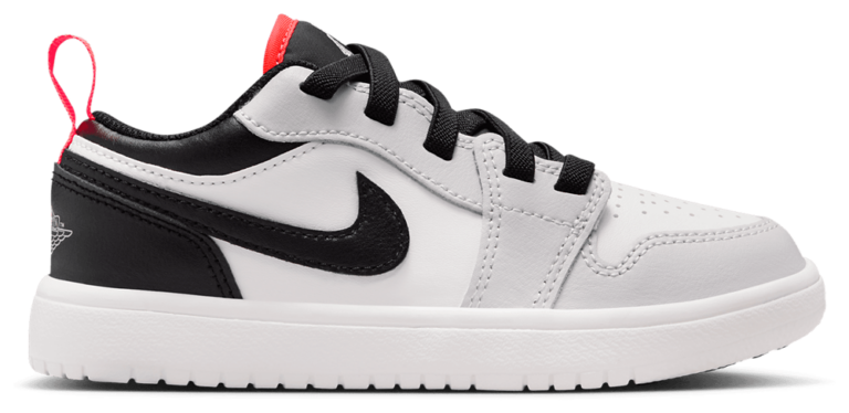Jordan AJ 1 Low - Boys' Preschool Black/Summit White/Grey product view