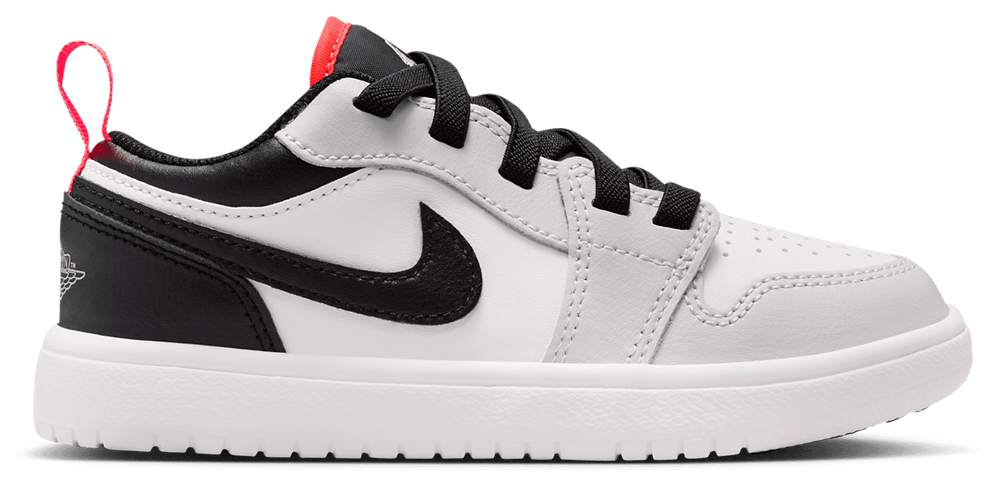 Jordan AJ 1 Low - Boys' Preschool Black/Summit White/Grey product view