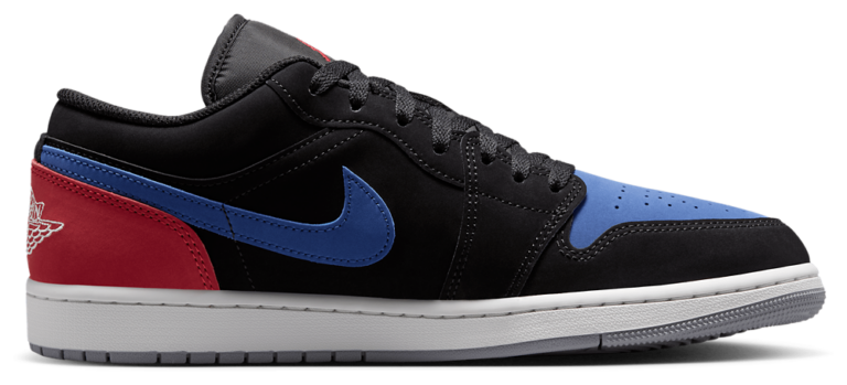 Jordan AJ 1 Low - Men's Black/True Blue/Summit White product view