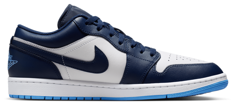Jordan AJ 1 Low - Men's Midnight Navy/White/Univ Blue product view
