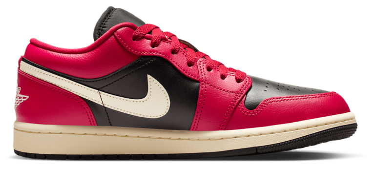 Jordan AJ 1 Low - Women's Black/Mystic Hibiscus/Coconut Milk product view
