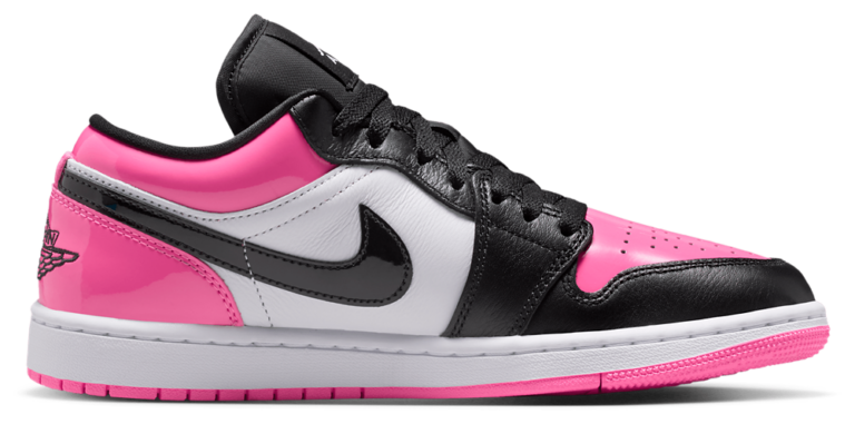 Jordan AJ 1 Low - Women's Black/White/Pinksicle product view