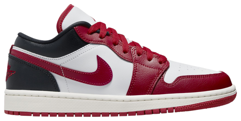 Jordan AJ 1 Low - Women's Black/White/Red product view