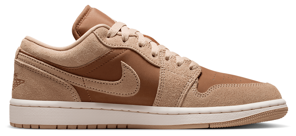 Jordan AJ 1 Low - Women's Lt British Tan/Legend Md Brown/Chalk product view