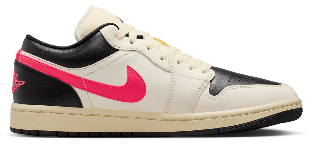 Jordan AJ 1 Low - Women's Pale Ivory/Racer Pink product view