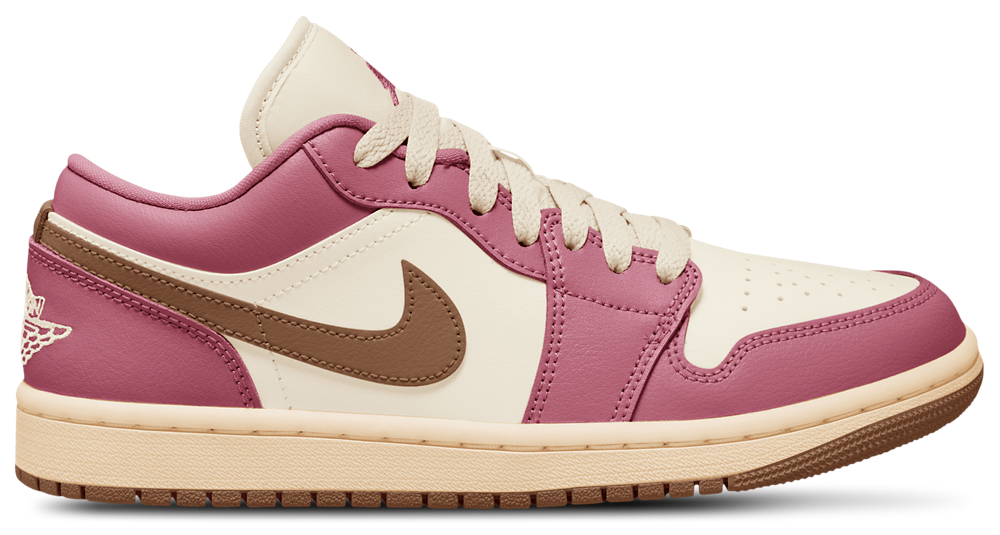 Jordan AJ 1 Low - Women's Pink/White/Brown product view
