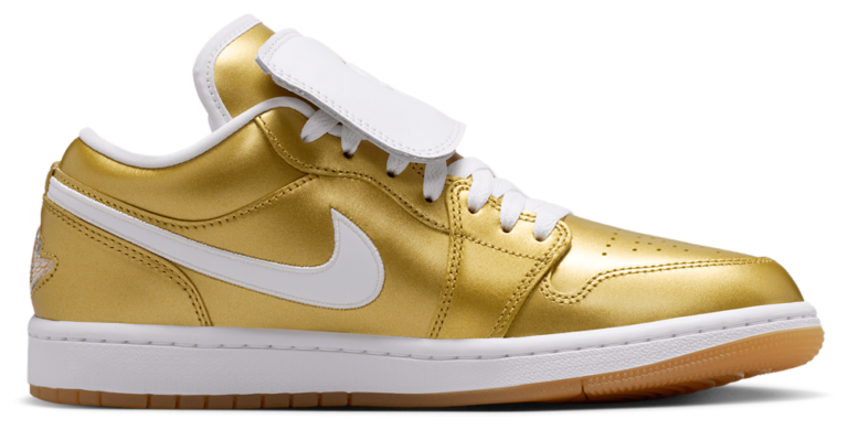 Jordan AJ 1 Low - Women's White/Gold product view