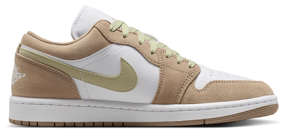 Jordan AJ 1 Low - Women's White/Olive Aura/Khaki product view