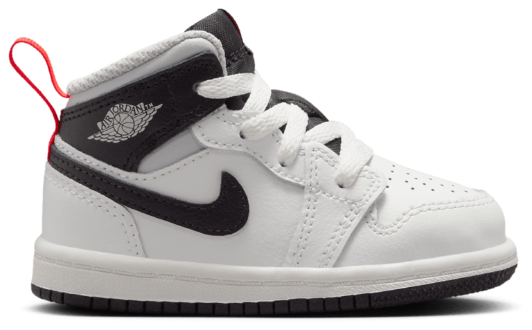Jordan AJ 1 Mid - Boys' Toddler Summit White/Black/Infrared product view
