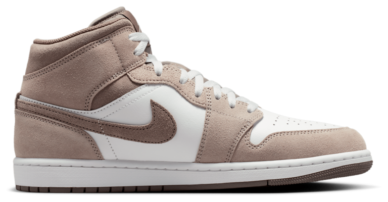 Jordan AJ 1 Mid - Men's Enigma Stone/Olive Gray/Summit White product view