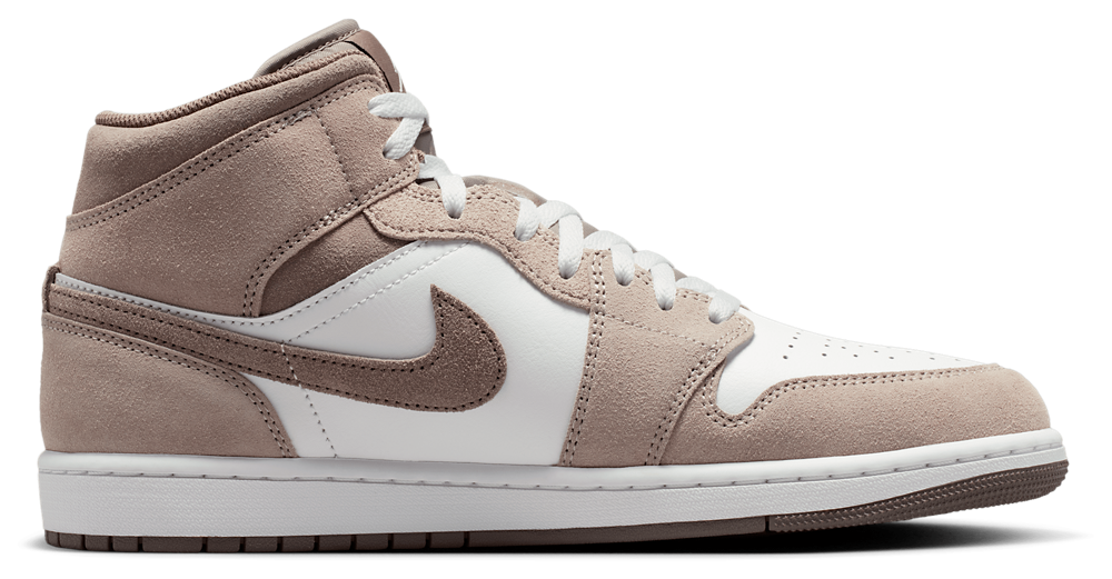 Jordan AJ 1 Mid - Men's Enigma Stone/Olive Gray/Summit White product view