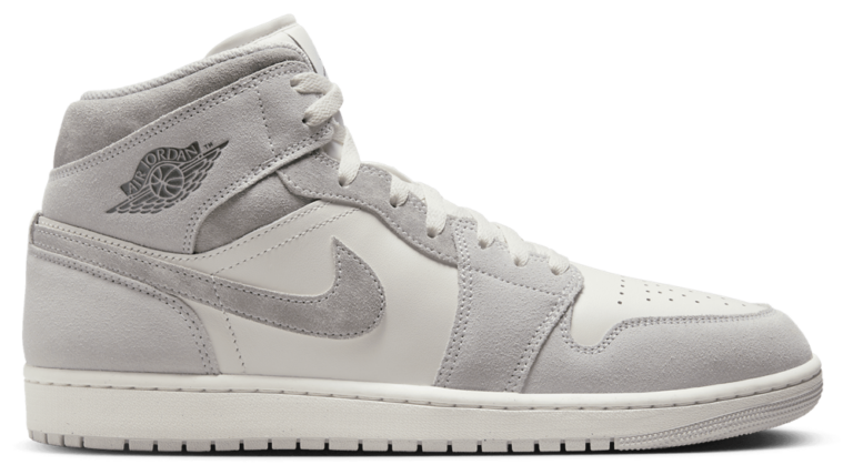 Jordan AJ 1 Mid SE - Men's White/Grey product view