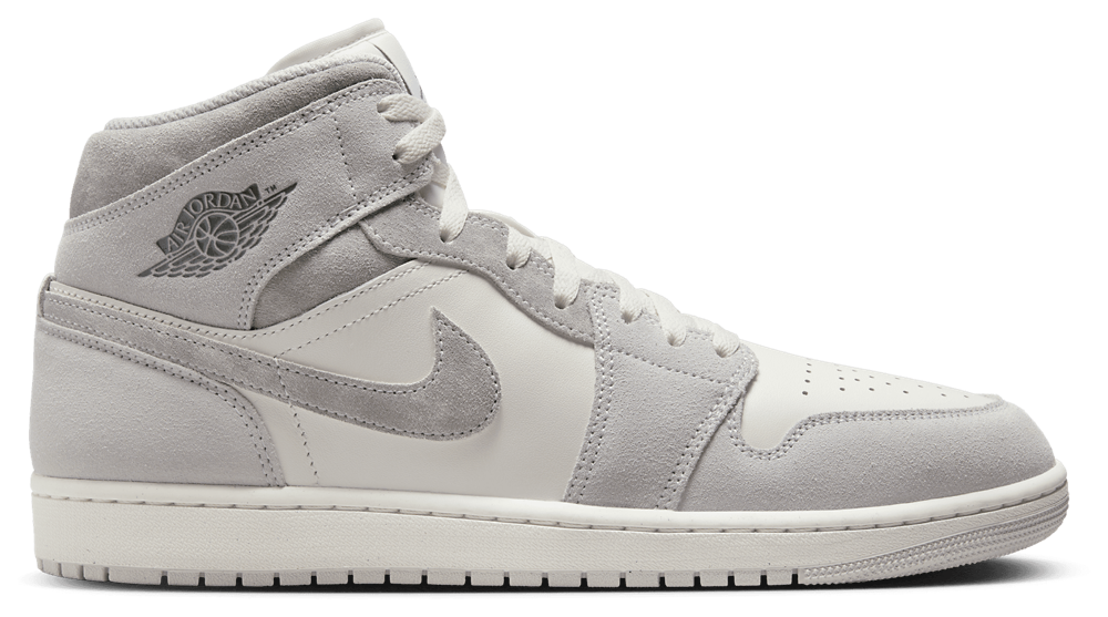 Jordan AJ 1 Mid SE - Men's White/Grey product view