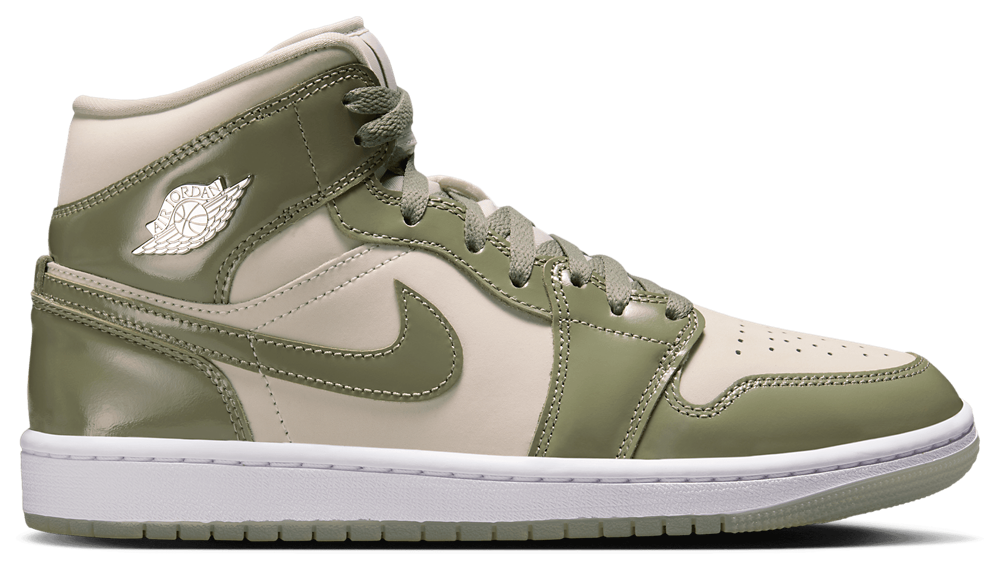 Jordan AJ 1 Mid - Women's Silver/Seaglass product view