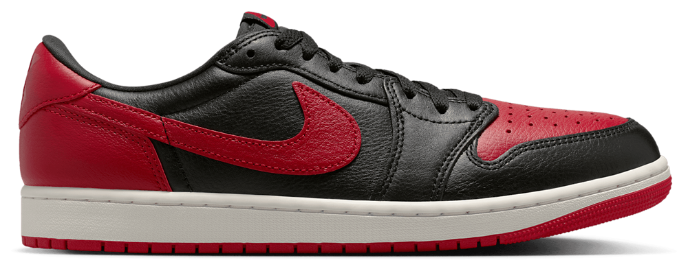 Jordan AJ 1 Retro Low OG 2 - Men's Black/Black/Varsity Red product view