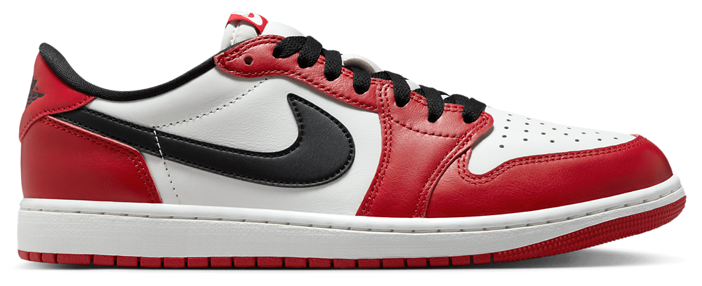 Jordan AJ 1 Retro Low OG - Men's White/Red/Black product view