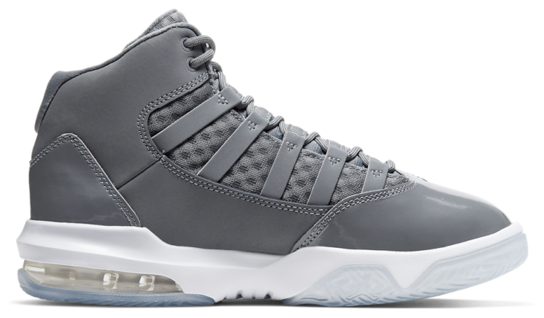 Jordan Max Aura - Boys' Grade School White/Cool Grey/Black product view