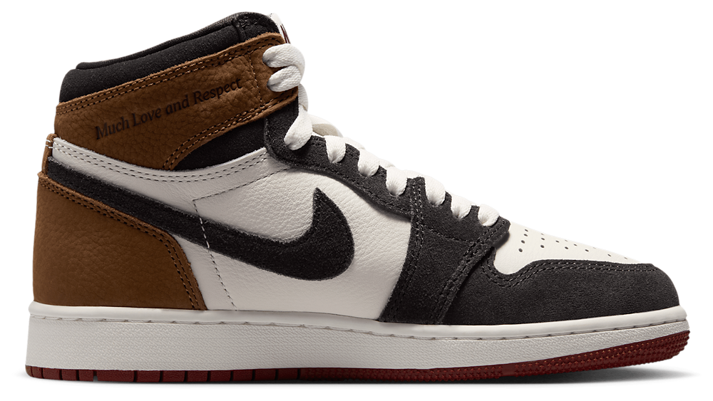Jordan Retro 1 High OG - Boys' Grade School Shadow Brown/Black product view
