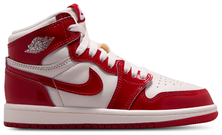 Jordan Retro 1 High OG - Girls' Preschool Red/Pink/Silver product view