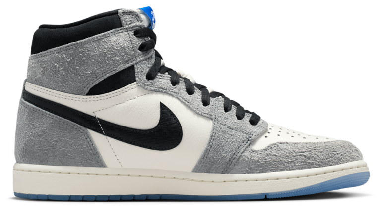 Jordan Retro 1 High OG - Men's Cool Grey/Black/Game Royal product view