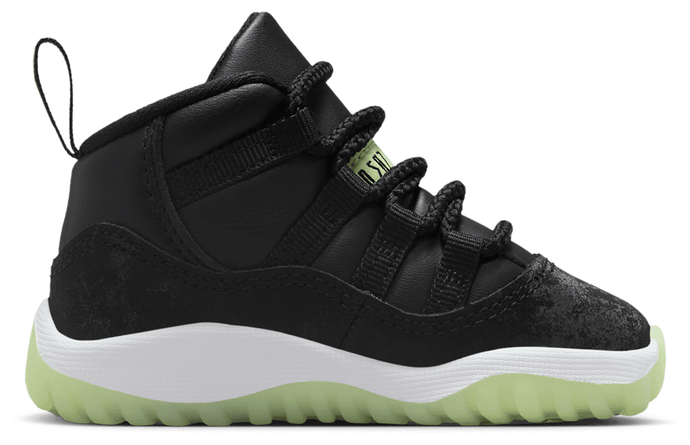 Jordan Retro 11 SS - Boys' Toddler Black/Dark Raisin/Volt product view
