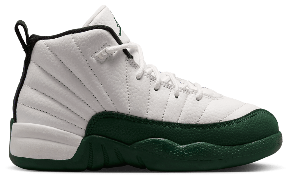 Jordan Retro 12 - Boys' Preschool Green/White/Purple product view