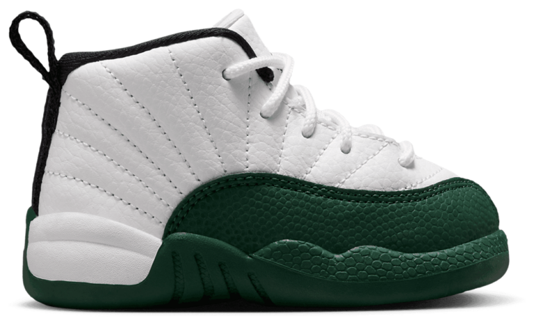 Jordan Retro 12 - Boys' Toddler White/Green/Purple product view