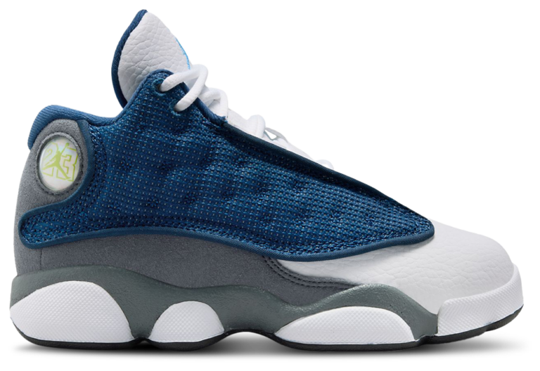 Jordan Retro 13 - Boys' Preschool Grey/Navy/University Blue product view