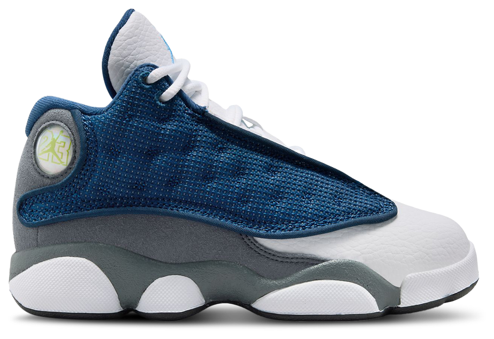 Jordan Retro 13 - Boys' Preschool Grey/Navy/University Blue product view