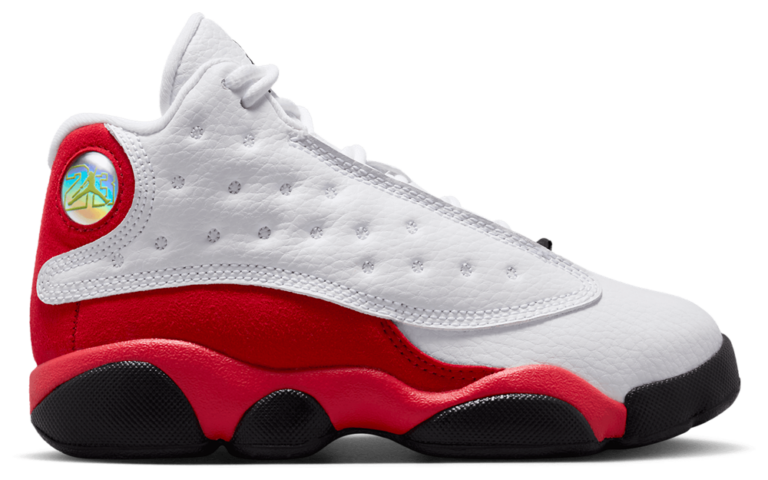 Jordan Retro 13 - Boys' Preschool White/True Red/Black product view