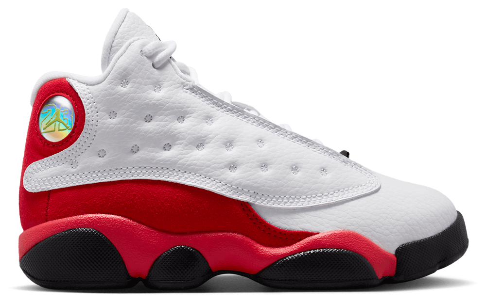Jordan Retro 13 - Boys' Preschool White/True Red/Black product view