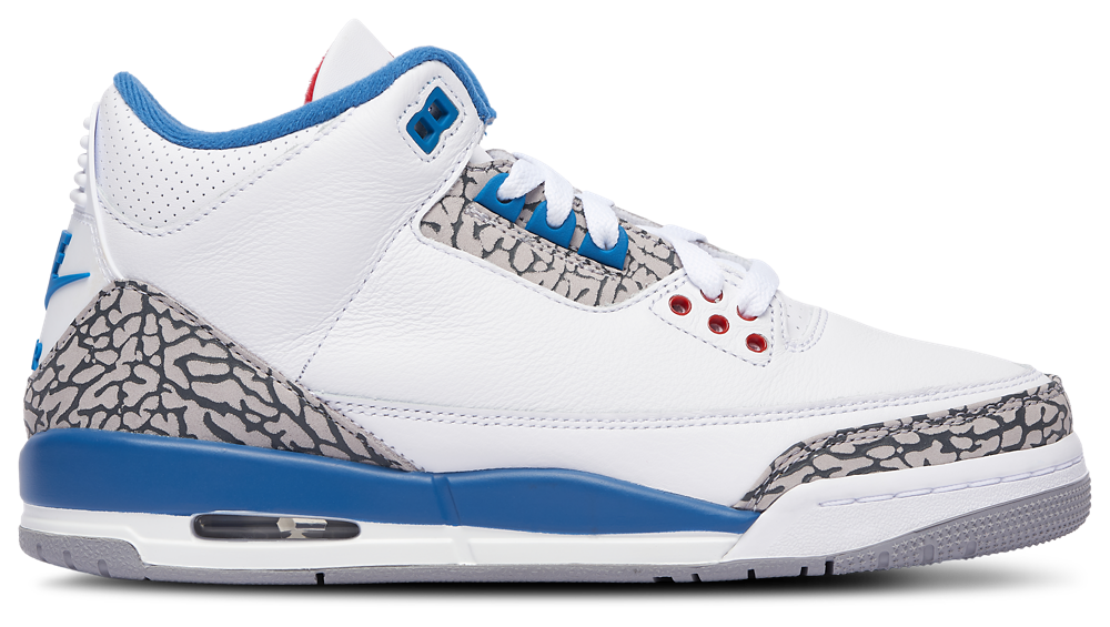 Jordan Retro 3 - Boys' Grade School White/Varsity Red/True Blue product view
