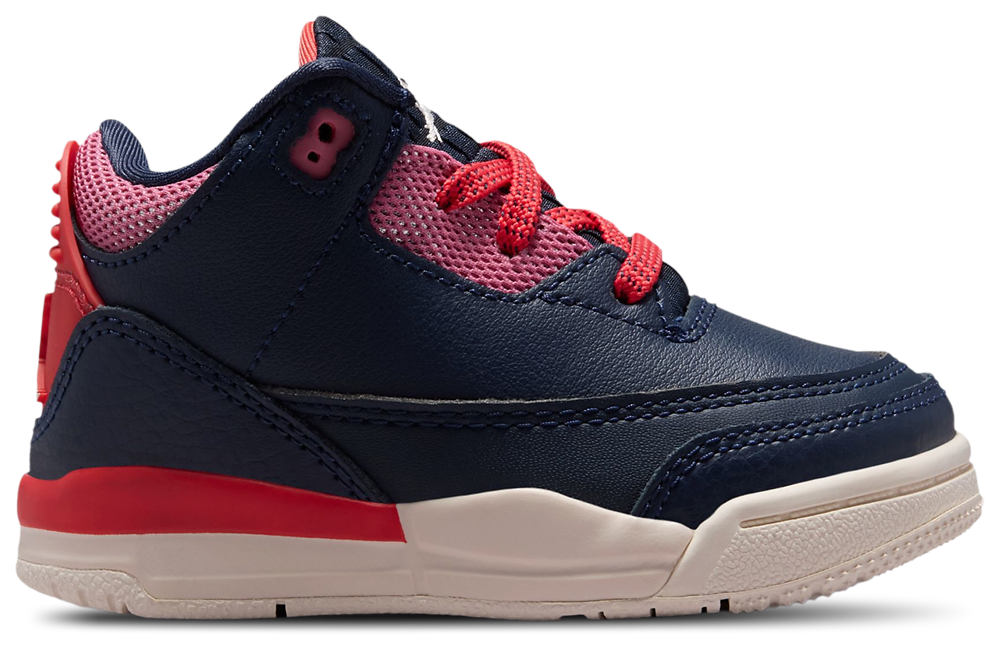Jordan Retro 3 - Boys' Toddler Obsidian/Track Red product view