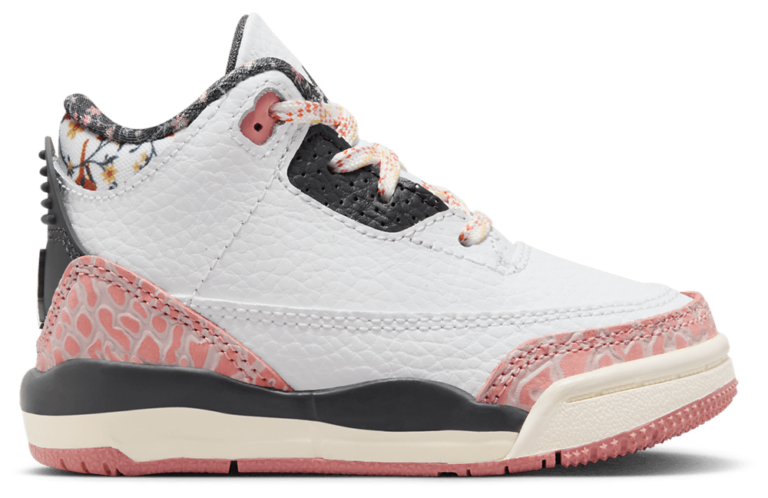Jordan Retro 3 - Boys' Toddler Red Stardust/White/Anthracite product view